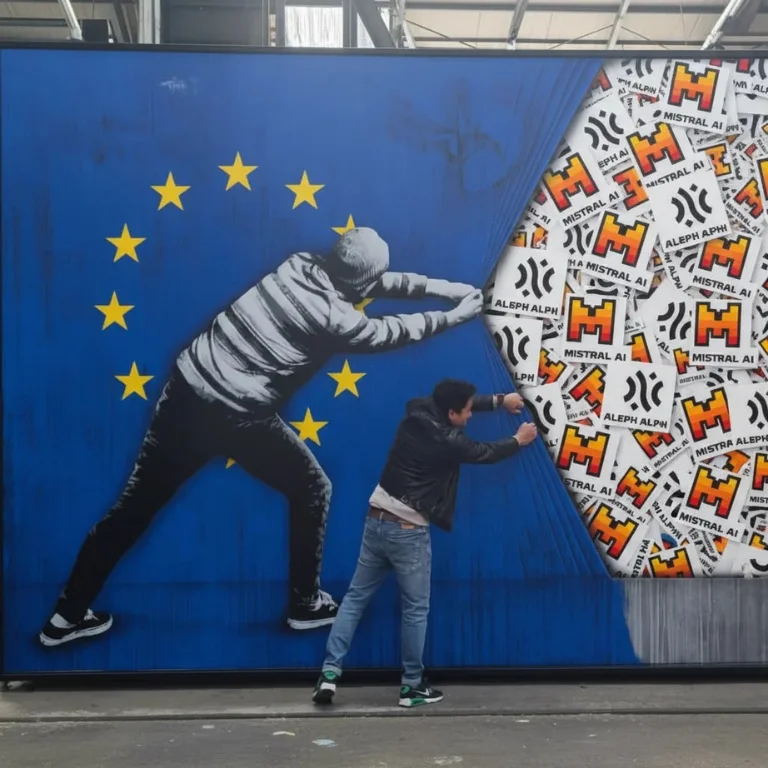 EU AI Act visualisatie met Europese sterren